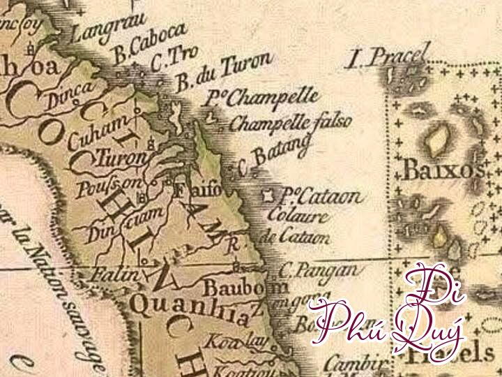 Đảo Phú Quý - Pulo Cecir de Mar, trong một bản đồ cổ của Hà Lan, Đi Phú Quý