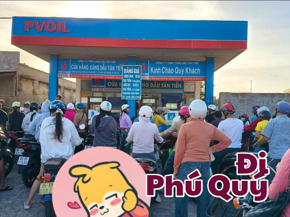 Dầu năm chạy động xăng, ngán gơ đọ, Đi Phú Quý