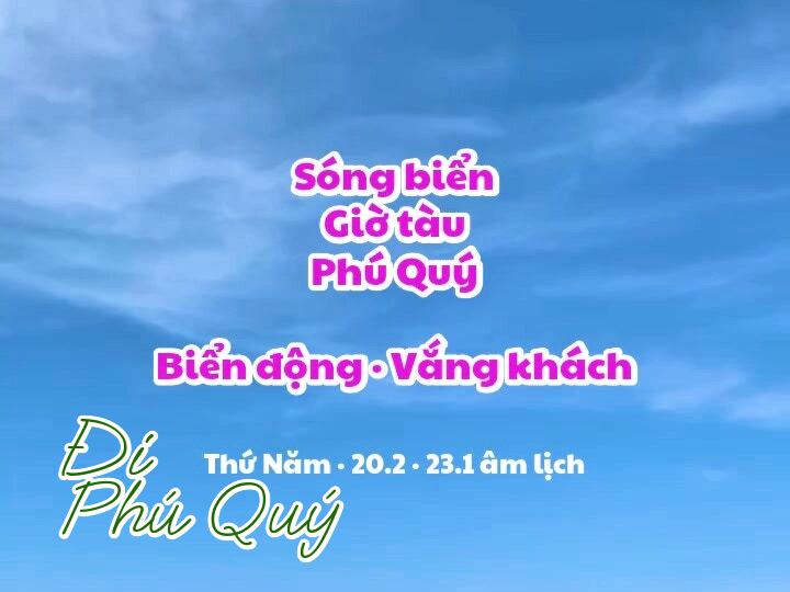 Đủ bình yên chư mọi người? - Đi Phú Quý