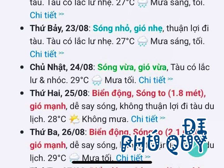 Hôm nay biển êm gió nhẹ nhưng thời tiết lại âm u mưa cả ngày (như diphuquy.com/ dự, Đi Phú Quý