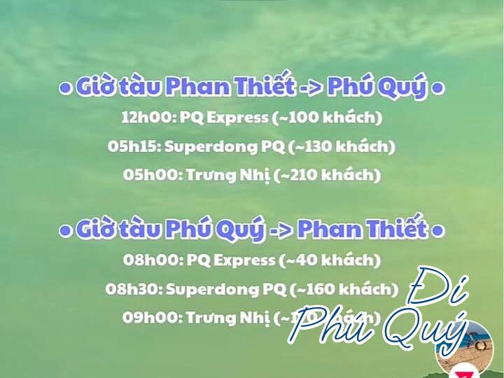 Lịch tàu và khách đi tàu Phan Thiết - Phú quý  ngày mai 15/2 - Đi Phú Quý