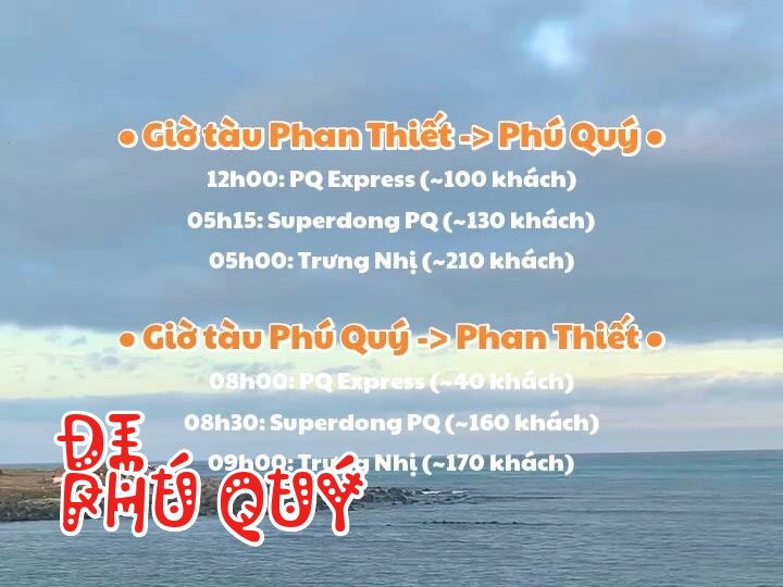 Phú Quý, Thứ Bảy, 15/02: Biển động, Sóng to (sóng 2 mét), gió mạnh, không thuận lợi - Đi Phú Quý