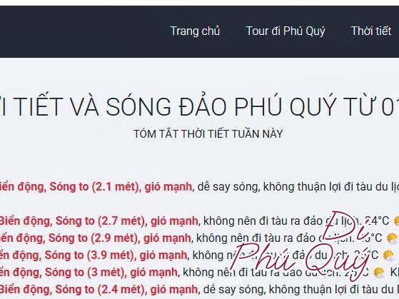 TÀU SUPERDONG THÔNG BÁO HỦY CHUYẾN VÀ ĐIỀU CHỈNH LỊCH TÀU DO THỜI TIẾT XẤU, Đi Phú Quý