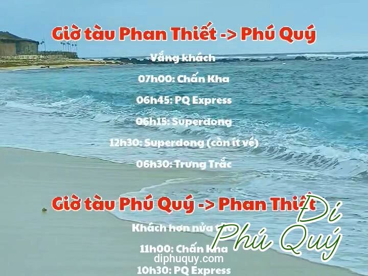 Thời tiết lịch tàu đảo Phú Quý tuần này, đến Chủ Nhật ngày 15/3/2026, Đi Phú Quý
