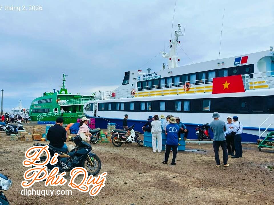 THÔNG BÁO HỦY CHUYẾN TÀU PHÚ QUÝ EXPRESS, Đi Phú Quý