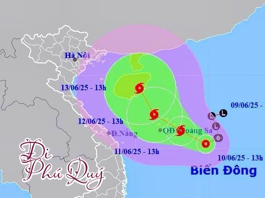 Tin BÃO SỐ 1 (WUTIP) 2025, Đi Phú Quý