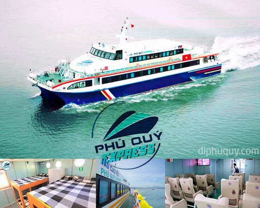 Tàu cao tốc Phú Quý Express, tàu 2 thân, đi Tuyến Phan Thiết - Phú Quý